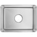 Regency 12" x 16" 14-Gauge Stainless Steel Fabricated Weld-In Undermount Sink Bowl - 12" Deep Main Thumbnail 4
