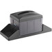 OneUp by Choice Smoke Black Tabletop Interfold Napkin Dispenser with Condiment Caddy Main Thumbnail 3