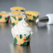 Ateco 1" x 3/4" Holly Dry Wax Mini Baking Cups - 200/Box Main Thumbnail 1