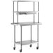 Regency 24" x 36" Expeditor Table with Double Overshelf, Strip Warmer, and 1 Undershelf Main Thumbnail 4