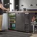 Beverage-Air BB48HC-1-B 48" Black Underbar Height Solid Door Back Bar Refrigerator Main Thumbnail 1