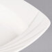 CAC GAD-SQ3 Garden State 9" Bone White Square Porcelain Soup Plate - 24/Case Main Thumbnail 5