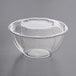 A clear plastic bowl with a lid.