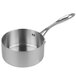 A Vollrath stainless steel saucepan with a handle.