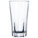 A clear Libbey Inverness beverage glass with a low rim.