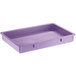 A purple rectangular plastic dough proofing box with a lid.