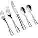 Acopa Swirl 18/8 stainless steel silverware set with a fork and spoon.