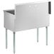 Regency 36" 16-Gauge Stainless Steel Three Compartment Commercial Utility Sink - 12" x 18" x 14" Bowl Main Thumbnail 3
