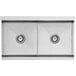 Regency 36" 16-Gauge Stainless Steel Two Compartment Commercial Utility Sink - 18" x 18" x 14" Bowl Main Thumbnail 4
