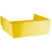 A yellow plastic Regency shelf bin.