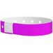 Carnival King Pantone Purple Disposable Plastic Customizable Wristband 5/8" x 10" - 500/Box Main Thumbnail 3