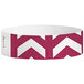 Carnival King Raspberry Arrows Up Disposable Tyvek® Wristband 3/4" x 10" - 500/Bag Main Thumbnail 3