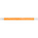 Carnival King Neon Orange Disposable Tyvek® Customizable Wristband 3/4" x 10" - 500/Bag Main Thumbnail 1