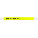 Carnival King Highlighter Yellow "OVER 21" Disposable Tyvek® Wristband 3/4" x 10" - 500/Bag Main Thumbnail 1