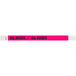 Carnival King Neon Pink "ALL ACCESS" Disposable Tyvek® Wristband 3/4" x 10" - 500/Bag Main Thumbnail 1