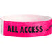 Carnival King Neon Pink "ALL ACCESS" Disposable Tyvek® Wristband 3/4" x 10" - 500/Bag Main Thumbnail 3