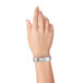 Carnival King Silver Disposable Plastic Customizable Wristband 5/8" x 10" - 500/Box Main Thumbnail 3