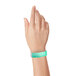 Carnival King Aqua Disposable Tyvek® Wristband 3/4" x 10" - 500/Bag Main Thumbnail 3