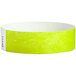 Carnival King Lemon Lime Disposable Tyvek® Customizable Wristband 3/4" x 10" - 500/Bag Main Thumbnail 1