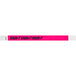 Carnival King Neon Pink "STAFF" Disposable Tyvek® Wristband 3/4" x 10" - 500/Bag Main Thumbnail 1