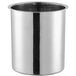 A stainless steel Choice bain marie pot with a black handle.