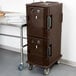 Cambro UPCH800131 Ultra Camcart® Dark Brown Electric Hot Food Holding Cabinet in Fahrenheit - 110V Main Thumbnail 1