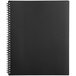 A black Blue Sky notebook with spiral binding.