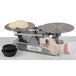 Cardinal Detecto 1052TBS 8 lb. Stainless Steel Baker's Dough Scale with Scoop - 16 oz. x 0.25 oz. Beam Grads Main Thumbnail 2