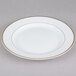 CAC GRY-8 Golden Royal 9" Bright White Round Porcelain Plate - 36/Case Main Thumbnail 3