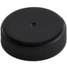 A 38/400 black plastic cap with a heat induction foil liner and a black knob on top.