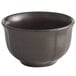 An Acopa Armor Gray scalloped porcelain bouillon cup.