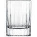 A clear Luigi Bormioli liqueur glass with a thin rim.