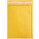 A yellow rectangular Lavex Kraft bubble mailer with a white strip.