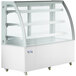 Avantco BCT-60 60" White 3-Shelf Curved Glass Refrigerated Bakery Display Case with LED Lighting Main Thumbnail 2