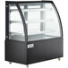Avantco BCT-48 48" Black 3-Shelf Curved Glass Refrigerated Bakery Display Case with LED Lighting Main Thumbnail 2
