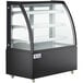 Avantco BCTD-48 48" Black 3-Shelf Curved Glass Dry Bakery Display Case with LED Lighting Main Thumbnail 2