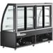 Avantco BCT-72 72" Black 3-Shelf Curved Glass Refrigerated Bakery Display Case with LED Lighting Main Thumbnail 3