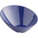 An Acopa blue melamine bowl on a white background.