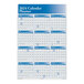 A ComplyRight 2024 full calendar planner with blue and white numbers on a white background.