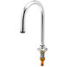 T&S B-0523 Deck Mounted Faucet with 5 9/16" Rigid Gooseneck Spout and 2.2 GPM Aerator Main Thumbnail 1