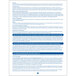 A close-up of a blue and white ComplyRight HIPAA Notice of Privacy Practices document.