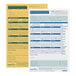 ComplyRight 2024 2-Part Time Off Request and Approval Form with yellow and green sections.