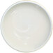 An International Tableware white stoneware bowl with a swirl pattern.