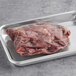 Shaffer Venison Farms Venison Stew Meat on a metal tray.