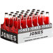 A box of Jones Strawberry Lime Soda bottles.