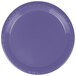 Creative Converting 28115011 7" Purple Plastic Plate - 240/Case Main Thumbnail 2