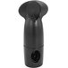 A black plastic container with a round top holding a Franmara Ready-Pull Black Corkscrew and Foil Cutter.