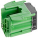 A green and black plastic container for Sloan EBV196A Electronic Module and Sensor Assembly.