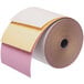 A Point Plus 3-ply carbonless paper roll with white, yellow, and pink paper.