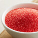 A bowl of Regal Red sanding sugar.